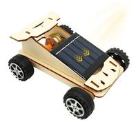 Voiture Solaire en Bois, Mini-Voiture avec Panneau Solaire, Puzzle 3D à Construire, kit technologique à Monter soi-même, Robot Solaire, pour Les Enfants, Noël, Anniversaire, Pâques