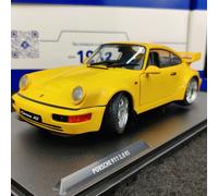 VOITURE SOLIDO PORSCHE 911 (964) 3.8 RS JAUNE 1990 1:18 NEUF BOITE S1803401