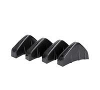 Voiture Splitter Fin Trim Cap Shark Fin Spoiler pour Civic 2016 2017 2018 2019 2020 2021 2022 2023 Lèvre Diffuseur Pare-Chocs Arrière Accessoires(Aspect Fibre de Carbone)