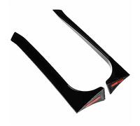 Voiture Spoiler pour VW pour Golf 6 MK6 GTI/GTR/GTD 2008 2009 2010 2011 2012 2013 Lunette Arrière Aileron Latéral Aile Canards Séparateur Garniture(Noir Brillant)