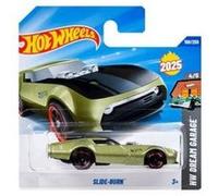 Voiture sport coupe retro slide burn - hot wheels 1:64 dream garage - vehicule miniature metal - set jouet enfant + carte