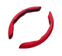 Voiture Suède 38 Cm pour Couvre Survol Volant Universal Car Décoration Protection Antidérapante Volant(Rouge)