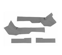 voiture support pied Convient pour DENZA N9 2025 seuil de porte avant arrière, pédale de bienvenue, bande de seuil, protection en cuir épais(Grey 4pcs)