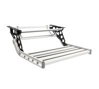 voiture support pied voiture support pied Marchepied pliable en alliage d'aluminium, double couche/simple couche, pour caravane, camping-car, accessoires(Single layer rv step)
