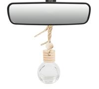 Voiture Suspendue Diffuseur Vide, Vide En Verre Transparent À L'huile Essentielle D'huile Essentielle - Bouteille De Diffuseur De Voiture Suspendue, Carreau D'air De Voiture De Parfum De Voiture