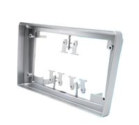 Voiture Tableau Bord Cadre Fascia Radio 9 Pouces pour Opel pour Zafira B pour Astra H pour Antara pour Corsa(Argent)