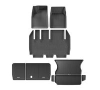 Voiture Tapis Coffre pour Tesla pour Model X 2024 5/6/7 Places Doublure Coffre Protection Imperméable pour Gouvernail Gauche Tapis Sol Voiture 3D TPE(5seats 9PCS)