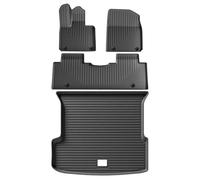 Voiture Tapis Coffre pour Xpeng G9 2023 2024 2025 Doublure De Coffre TPE 3D Imperméable Inodore Noir Tapis De Sol De Voiture(LHD 4pcs)