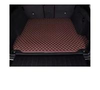 Voiture Tapis de Coffre Compatible avec MG 4 pour Mulan 2022 2023 Cuir Synthétique Personnalisé Détails Intérieurs des Tapis Coffre(Coffee)
