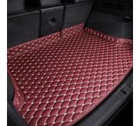 Voiture Tapis de Coffre pour BMW 4 Series 2 Doors 2014-2019 (no Net on The Right), Cuir Imperméable Coffre Tapis Doublure AntidéRapant Intérieur Plateau Cargaison avec Bords Surélevés,Red