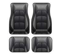 Voiture Tapis Lot 4 Tapis Voiture Antidérapants Lavables Polyester Confortables Universels Toutes Saisons Antidérapants pour Voiture(GR)