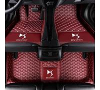 Voiture Tapis Sol pour DS 7 DS7 Crossback 2018-2022 2023 2024 Moquettes sur Mesure Tous Temps ImperméAble AntidéRapant Voiture Tapis de Sol Accessoires,Wine Red