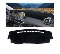 Voiture Tapis Tableau Bord Couverture Tableau Bord Voiture Tapis Antidérapant pour Éviter La Lumière Compatible avec MG pour HS EHS PHEV 2018 2019 2021 2022 2023(A Black Side LHD)