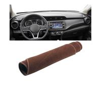 Voiture Tapis Tableau Bord Couverture Tableau Bord Voiture Tapis Antidérapants Compatible avec Nissan pour X-Trail pour X Trail pour XTrail T32 2014 2015 2016 2017 2018 2019 2020(B LHD Brown)