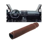Voiture Tapis Tableau Bord Couverture Tableau Bord Voiture Tapis Protection Antidérapant pour Éviter La Lumière Compatible avec MG 4 MG4 EV EH32 Mulan Electric 2022 2023 2024(B Brown LHD)