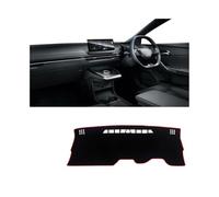 Voiture Tapis Tableau Bord Couverture Tableau Bord Voiture Tapis Protection Antidérapant pour Éviter La Lumière Compatible avec MG 4 MG4 EV EH32 Mulan Electric 2022 2023 2024(A Red Side RHD)