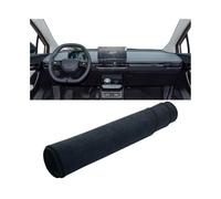 Voiture Tapis Tableau Bord Couverture Tableau Bord Voiture Tapis Protection Antidérapant pour Éviter La Lumière Compatible avec MG 4 MG4 EV EH32 Mulan Electric 2022 2023 2024(B Black LHD)