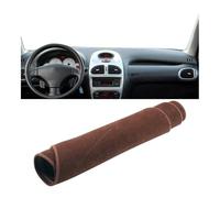 Voiture Tapis Tableau Bord Tapis Couverture Tableau Bord De Voiture Pare-Soleil Compatible avec Peugeot 206 206CC 206SW 2004 2005 2006 2007 2008(B Brown)