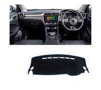 Voiture Tapis Tableau Bord Tapis Couverture Tableau Bord Voiture Antidérapant pour Instruments Compatible avec MG pour ZS EZS EV 2017 2018 2019 2020 2021 2022 2023(A Blue Side RHD)