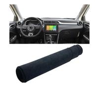 Voiture Tapis Tableau Bord Tapis Couverture Tableau Bord Voiture Antidérapant pour Instruments Compatible avec MG pour ZS EZS EV 2017 2018 2019 2020 2021 2022 2023(B Black LHD)