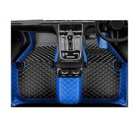 Voiture Tapis Voiture Pour SsangYong Pour Kyron 2006-2016 Tapis En Cuir Pièce Intérieure Automobile Coussin Protection Tapis Accessoires Voiture(Black with blue,RHD)