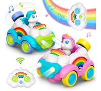 Voiture Telecommandé Enfant,Cadeau Fille 2 3 4 5 Ans Cadeaux De Noël Enfants 2024 Jouet Fille 2 3 4 5 6 Ans Jeux Enfant 3 4 5-7 Ans Jouet Garcon 3 4-6 Ans Voiture Enfant Licorne Jouet