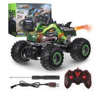 Voiture Telecommandé Tout Terrain Enfant,Voiture Dinosaure jouet Rechargeable pour garcon 4 5 6 7 8+ ans,Stunt Drift Voiture