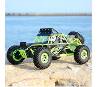 Voiture Télécommandée 1/12 4X4 Tout-Terrain 50Km/h, RC Voiture Haute Vitesse Avec LED, 2.4GHz Télécommande 100M, Batterie 7.4V