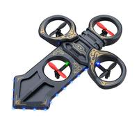 Voiture télécommandée 2026 Flying Rc Glider 2025 - Nouveau contrôleur de cascade télécommandé à 3 vitesses - Glissière RC légère et facile à voler pour adultes ou adolescents (noir, 36,5 x 18,5 x 7 cm