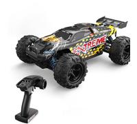 Voiture Télécommandée 4WD Haute Vitesse 40km/h Batterie Lithium 80m Distance Jaune YONIS