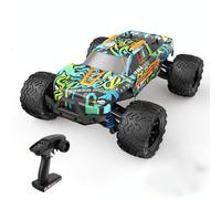 Voiture Télécommandée 4WD Haute Vitesse 40km/h Graffiti Noir 100m Portée Bleu YONIS