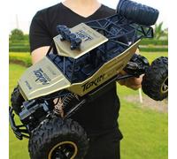 Voiture Télécommandée 4WD Tout-Terrain Double Moteurs Avec Phares et Pneus XXL Or YONIS