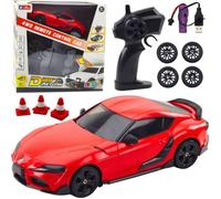 Voiture télécommandée 4x4 - LEANTOYS - Rouge - Roues interchangeables - Jouet électrique - Pour enfants
