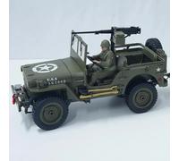 Voiture télécommandée 4x4 RC Crawler 1:10 avec éclairage 2.4G JJRC C8815 WILLYS JEEP, modèle de véhicule militaire de simulation, jouet cadeau Plus