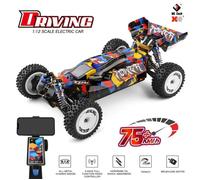 Voiture Télécommandée 4x4 Sans Balais - 75km/h, Moteur Puissant, Batterie 7.4V 2200mAh - Suspension Hydraulique, Télécommande 100m