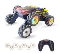 Voiture Télécommandée 6 Roues Avec Lumières Musique Et Télécommande Montre Jaune YONIS