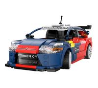 DeQUBE – Jeu de construction Citroën C4 WRC 1:18 Sebastian Loeb App+RC 329 pièces Multicolore