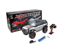 Voiture télécommandée à l'échelle 1/10, 2,4 G 4WD voiture tout-terrain électrique avec lumière LED, télécommande 4WD Rock Crawler, cadeau pour les amateurs de véhicules RC (version RTR)