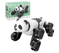 Voiture télécommandée acrobatique - Robot de voiture RC avec lumières et effet spray - Jeu de course robotisé en forme de panda et capteurs pour enfants, filles, jeunes et adolescents