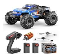 Voiture Télécommandée adulte 1:14 Off-Road RC Truck,Camion RC 4x4 Rapide 40 km/h,Véhicule Tout-Terrain avec 2 Batteries 1300mAh, Amortisseurs Métalliques,6 LED,RC Car Haute Vitesse pour Garçon/Homme