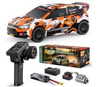 Voiture Télécommandée Adulte Brushless 1/12 Pour Remote Control Rally Car | Buggy Radiocommandé Rapide Rtr（Jusqu'à 80 Km/H),Tout-Terrain,Camion Radiocommandé 4x4 Avec Batterie 3s 2200mah-Orange