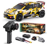 Voiture Télécommandée Adulte Brushless 1/12 Pour Remote Control Rally Car | Buggy Radiocommandé Rapide Rtr（Jusqu'à 80 Km/H),Tout-Terrain,Camion Radiocommandé 4x4 Avec Batterie 3s 2200mah-Jaune