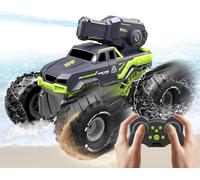 Voiture Télécommandée Amphibie,Voiture Télécommandée Tout Terrain,Etanche Bateau Voiture Rc Avec Pistolet À Eau,Voiture Telecommandé Jouets Cadeaux Pour Enfants Garçons Filles De 6 Ans Et Plus