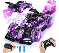Voiture télécommandée avec commande manuelle，14 chaînes， avec lumière et double jet