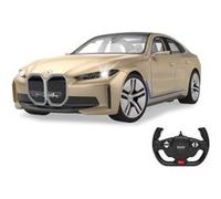 Jamara Voiture radiocommandée BMW i4 Concept 1:14 2,4 GHz – Licence officielle, LED doré
