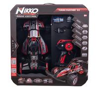 Nikko Buggy radiocommandé Turbo Panther X2 1/10 – 17 km/h, USB‑C, 2,4 GHz, dès 8 ans, Rouge