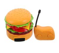 Voiture Télécommandée Burger DIY en Plastique, Célébration Halloween | Créatif pour Garçon et Filles, Usage Intérieur et Maison, Assemblage Simple, Forme Hamburger