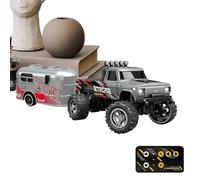 Voiture télécommandée de camion, jouet sur chenilles de camion RC - Petite chenille tout-terrain,Voiture de course d'intérieur 2.4GHz, jouets de camion de voiture RC rechargeables avec lumières, échel