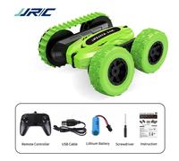 Voiture Télécommandée Double Face Pour Cascades, Avec Lumière 2.4g, Chargement Deux En Un, Bricolage Sur Chenilles