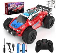 Voiture Télécommandée Enfant - 2,4 GHz 1:20 Voiture RC Jouet avec LED Lumière, Rechargeable Radiocommandée Buggy Drift Cars Cadeau pour 3 4 5 6 7 8 Ans Garcon Filles